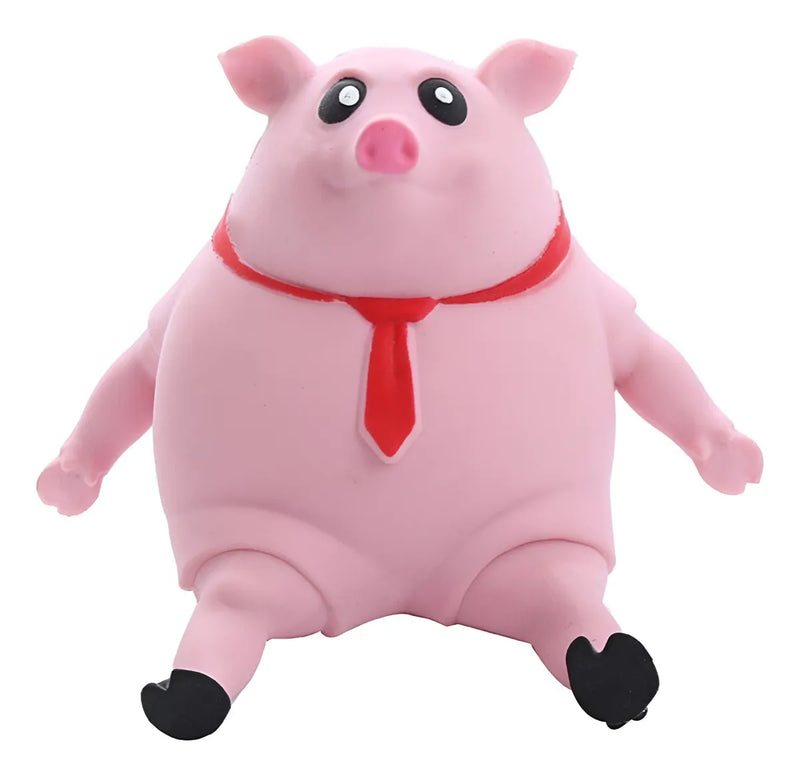 Porco Espremível Anti-Stress - Porco de borracha maleável