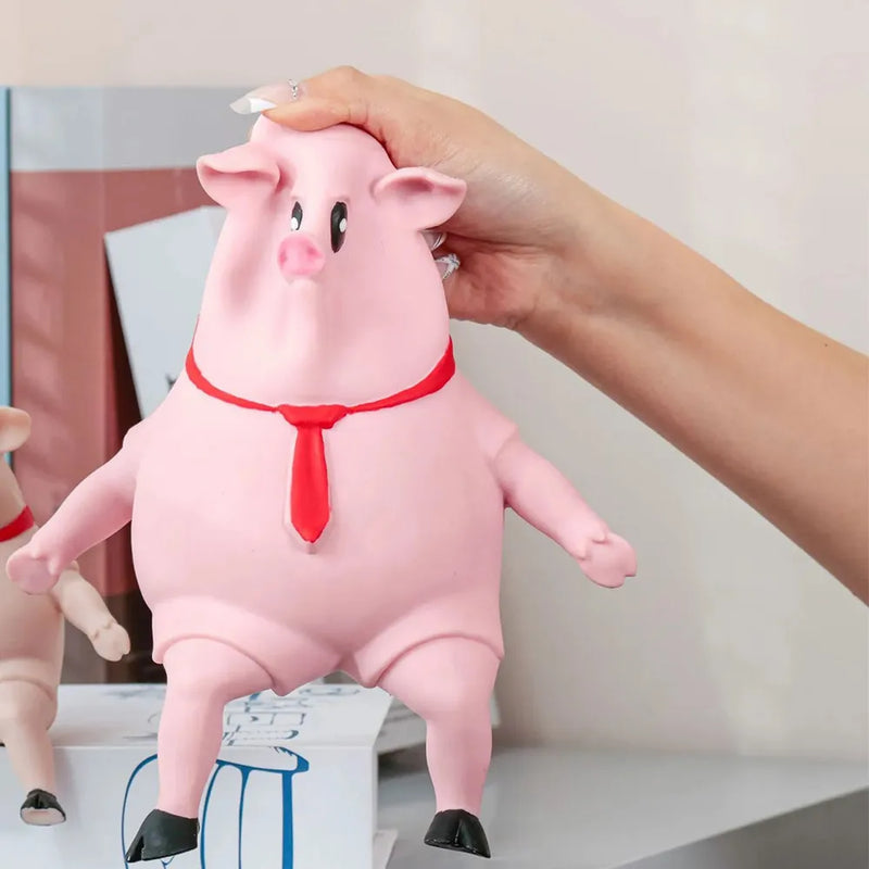 Porco Espremível Anti-Stress - Porco de borracha maleável