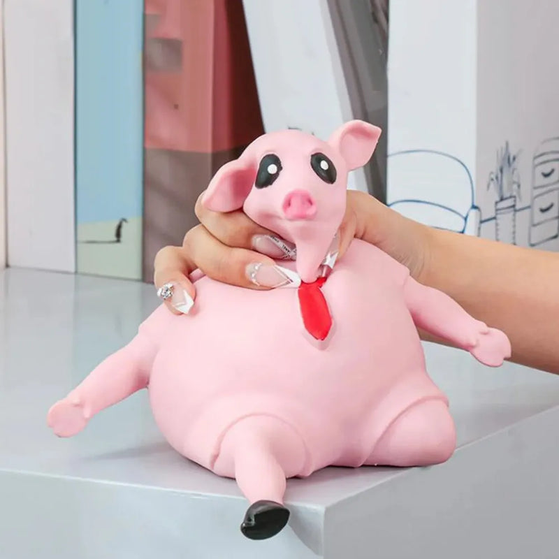 Porco Espremível Anti-Stress - Porco de borracha maleável